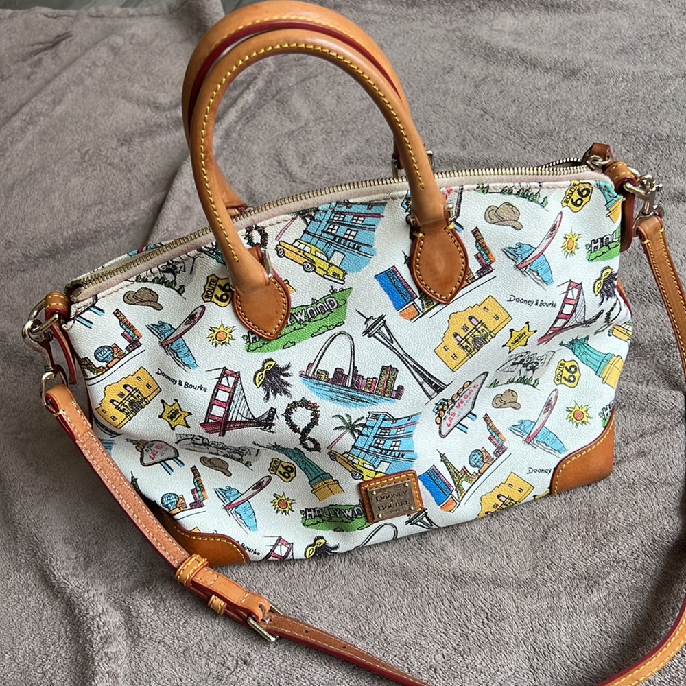 Vintage Dooney & Bourke Hollywood satchel bag